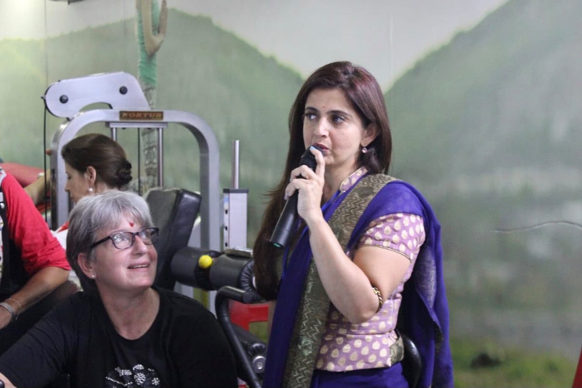 Dr. Vandana teaching a workshop